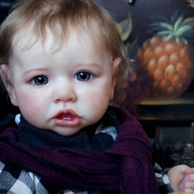 KSBD Reborn doll outfit set displayed on the doll for playtime or photos.