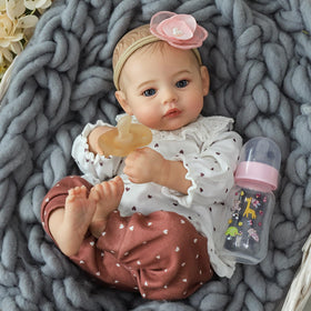 KSBD reborn doll with soft vinyl body for gentle handling.