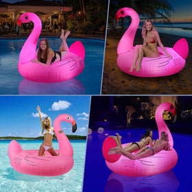 Easy inflate and deflate Ksheat Swan pool float with dual valves.