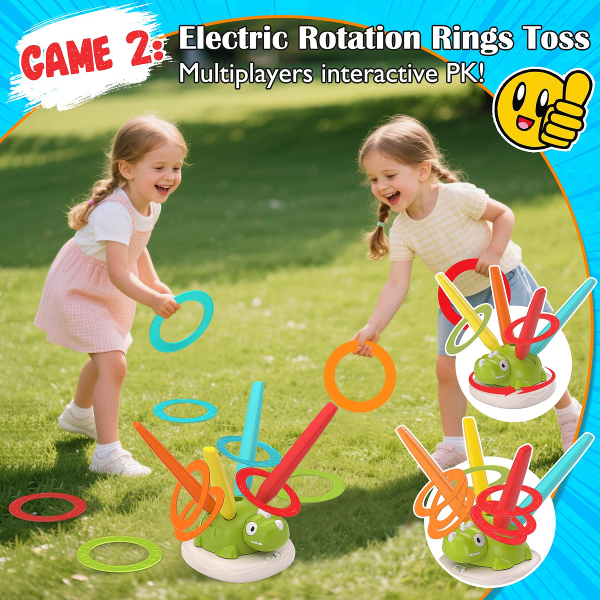 Kslavagcnt rocket launcher remote control lets parents adjust speeds for safe, age-appropriate play