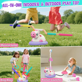 Kslavagcnt Unicorn Jump Bar with music enhances rhythm and coordination.