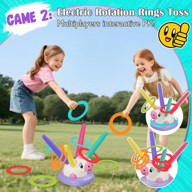 Kslavagcnt Unicorn Ring Toss targets improve hand-eye coordination.