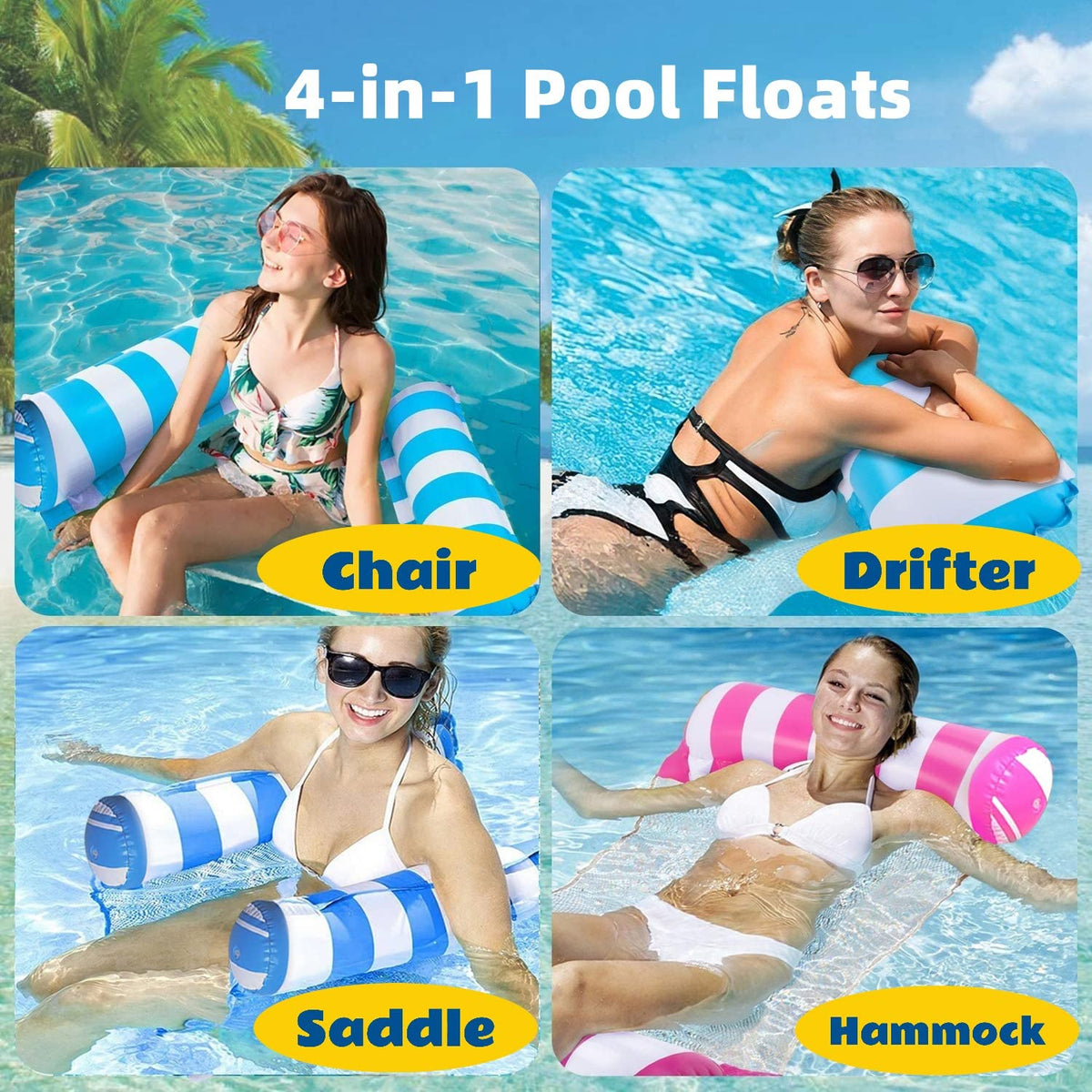 KSLLHHSA lounge chair float ideal for comfortable sun-filled lounging.