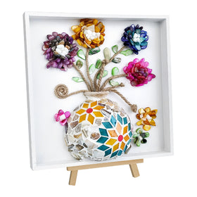 Kssiaz DIY vase mosaic patches bring vibrant color to your unique centerpiece.