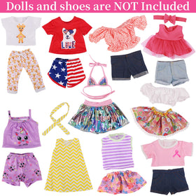 K.T. Fancy 18inch doll swimsuit set adds sunny, mixed-and-matched fun.