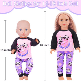 KT Fancy blue dancing mermaid pajamas for 14-18 inch dolls, playful and imaginative.