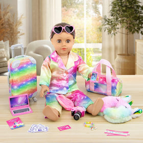 K.T. Fancy camera for 18-inch dolls enhances storytelling moments.