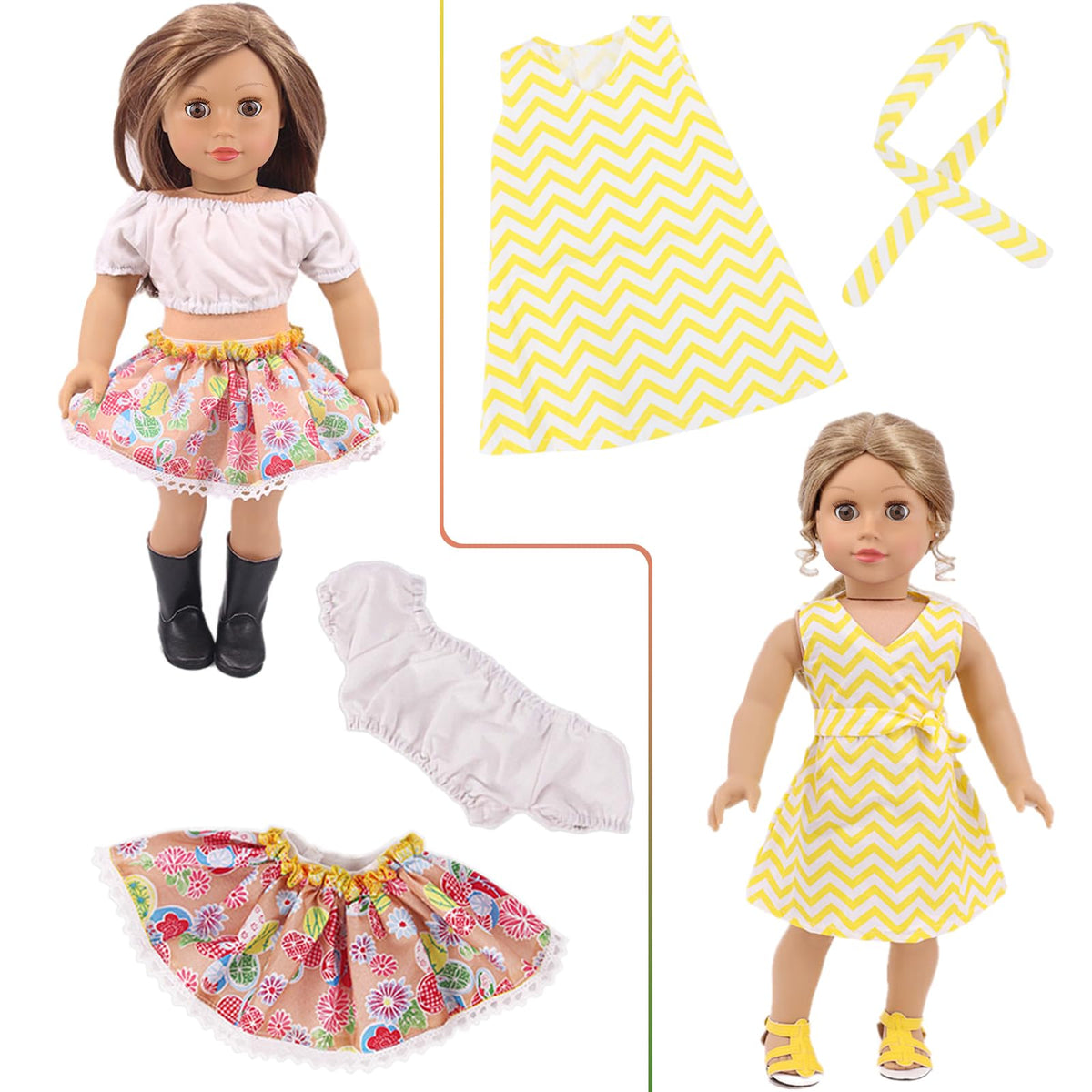 K.T. Fancy education-play doll clothes spark color matching and hands-on dressing.