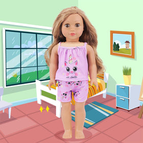 K.T. Fancy gift idea doll clothes makes a joyful surprise.