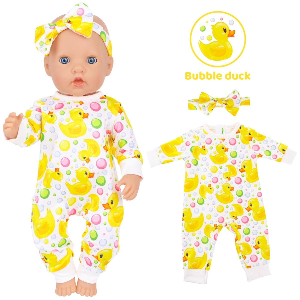 K.T. Fancy soft cotton bodysuits suitable for 14-18 inch dolls