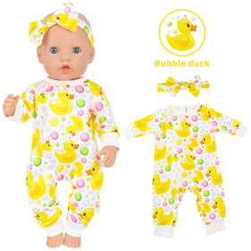 K.T. Fancy soft cotton bodysuits suitable for 14-18 inch dolls