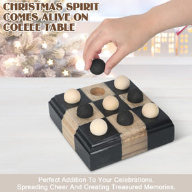 Kuabiz Tic Tac Toe decor on a coffee table adds modern charm to living spaces