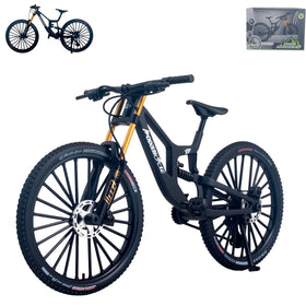 Kuasting 1:8 scale die-cast mountain bike toy with detailed finish for desk display.