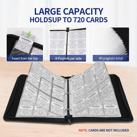 Inside KuBeiBear binder, 9-pocket layout for organized collections
