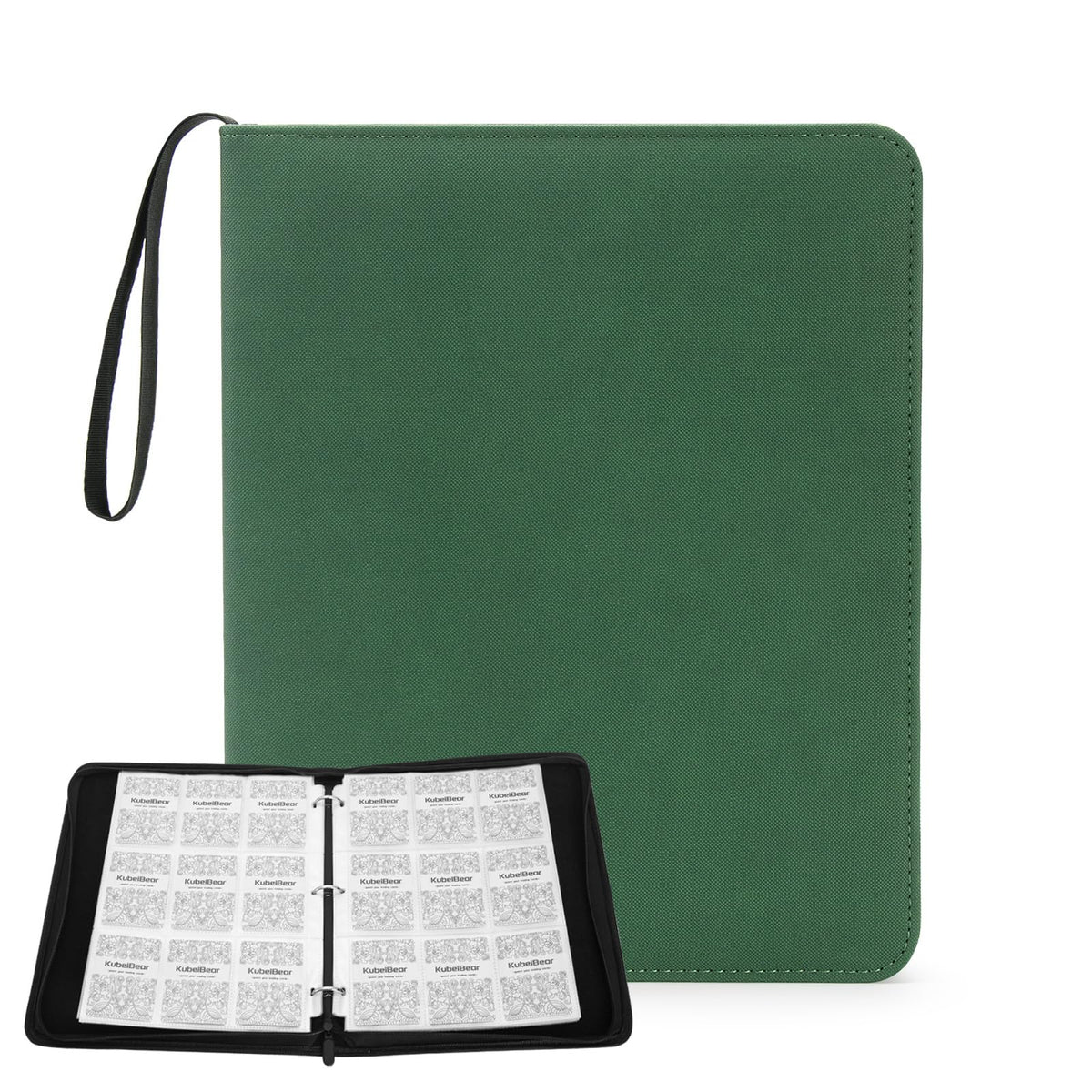 KuBeiBear Card Binder with 720 capacity and zipper for secure travel storage