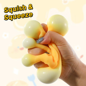 KUBEIJIA jumbo cheese squishy gift idea shown as a playful present.