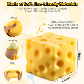 KUBEIJIA swiss cheese squishy holes close-up for tactile play and fidgeting.
