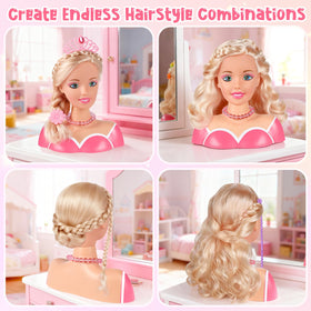 Kubusfly hair rollers and braids for versatile updo practice and creativity