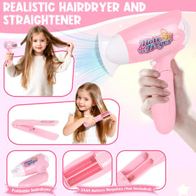 Kubusfly straightener with lights supports varied styles from sleek strands to bouncy curls