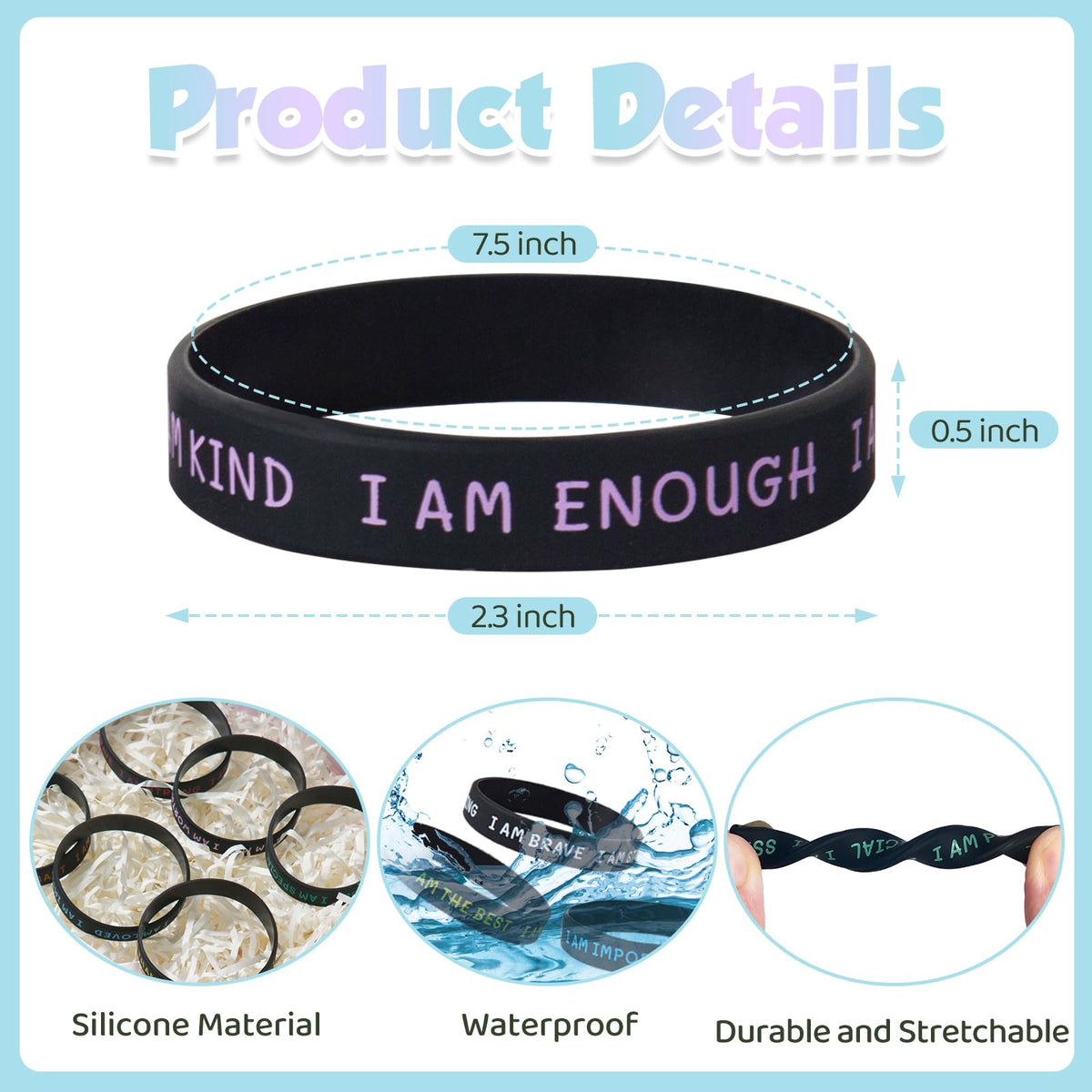 KUCLIN colorful bracelets brighten classroom events and everyday outfits.