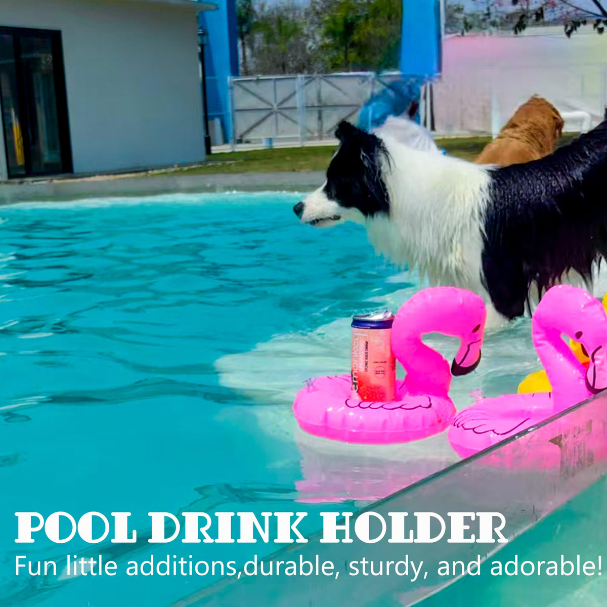 KUCDBUN dog pool float side view shows reinforced edges for stability.