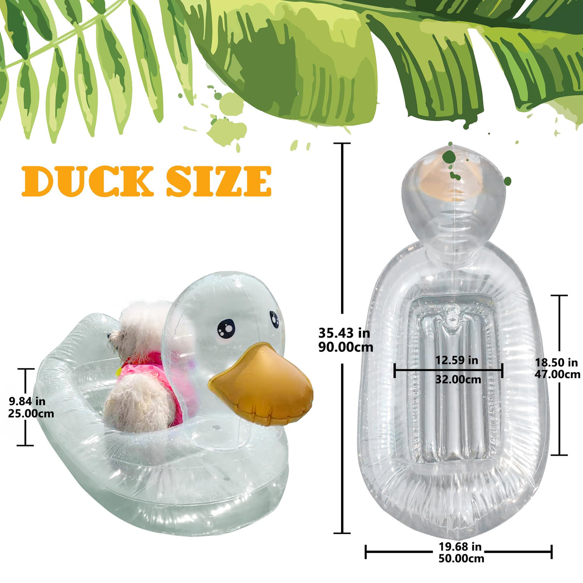 KUCDBUN durable PVC duck float built for long-lasting pool play