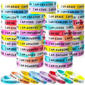 KUCLIN inspirational wristbands swirl colours pack, ideal for daily motivation