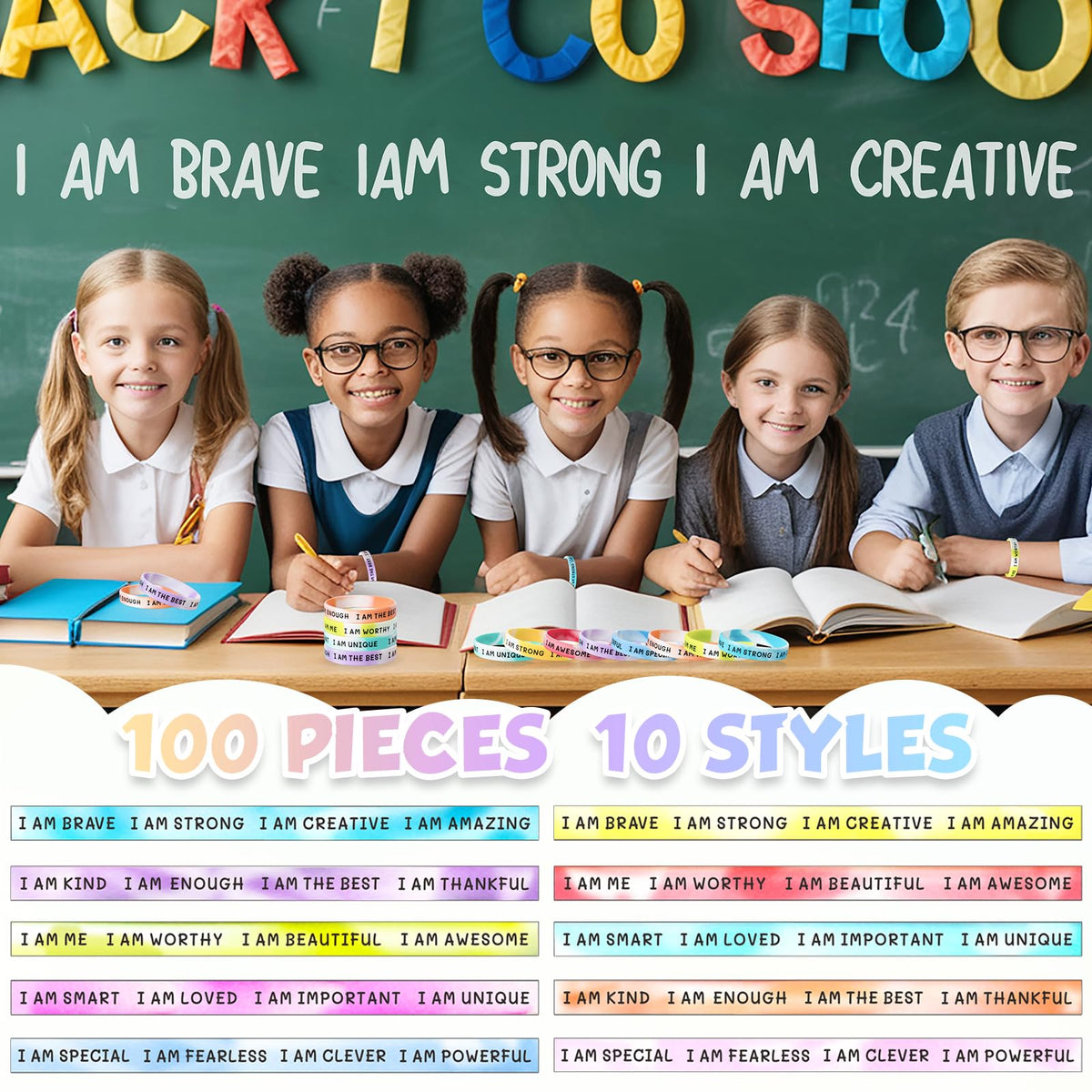 KUCLIN wristbands on a child’s wrist, soft and comfortable fit