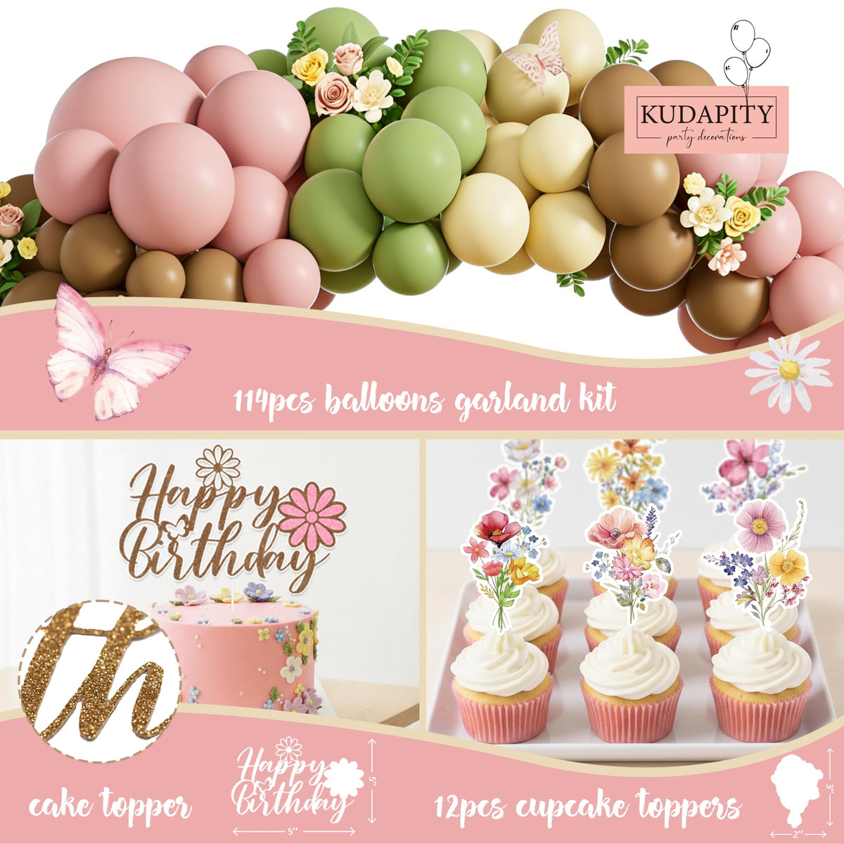 Kudapity cupcake toppers adding whimsy to treats and photos