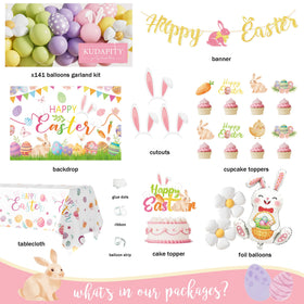 Kudapity Easter balloons 18in yellow for cheerful garden gatherings