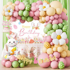 Kudapity Easter Bunny Backdrop adds pastel charm for photos and celebrations