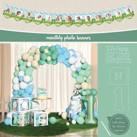 Kudapity golf cake topper for a festive centerpiece.