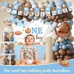 Kudapity One Sweet Boy monthly photo banner captures baby milestones