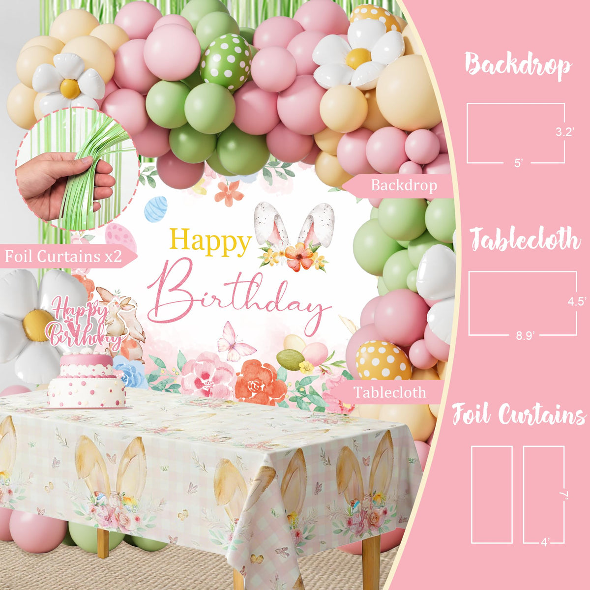 Kudapity Pastel Balloon Garland brings soft color to festive settings