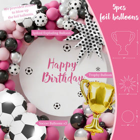 Kudapity soccer foil balloons boost celebratory atmosphere