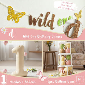 Kudapity Wildflower cake topper provides a cute centerpiece for the cake.