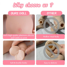 KUICEO Reborn poseable-like limbs for cuddling and display with realism