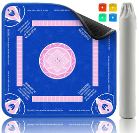 Kuiemtiv Mahjong Mat full view showing 32.4-inch square play area for table games.