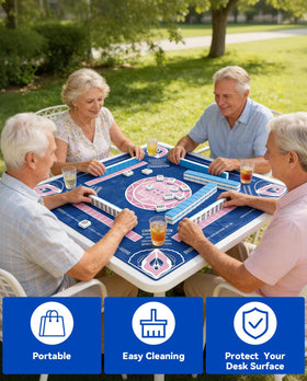 Kuiemtiv Mahjong Mat shows built-in instructional patterns for easy learning.
