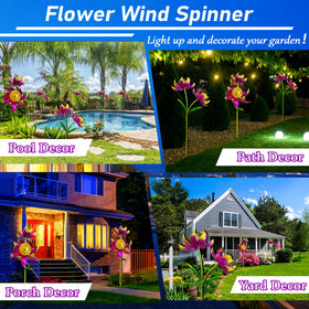 KUKEO yard art spinner adds dynamic movement to patios and lawns