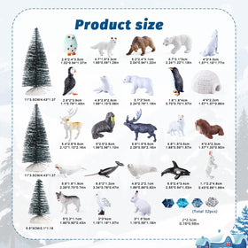 kukifun penguin figurine for icy scene decorations and party toppers