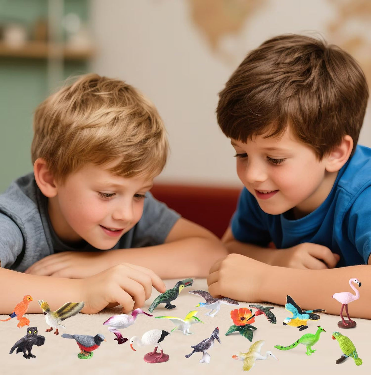 Kukifun flamingo figure – bold color accents for classroom displays and cake toppers