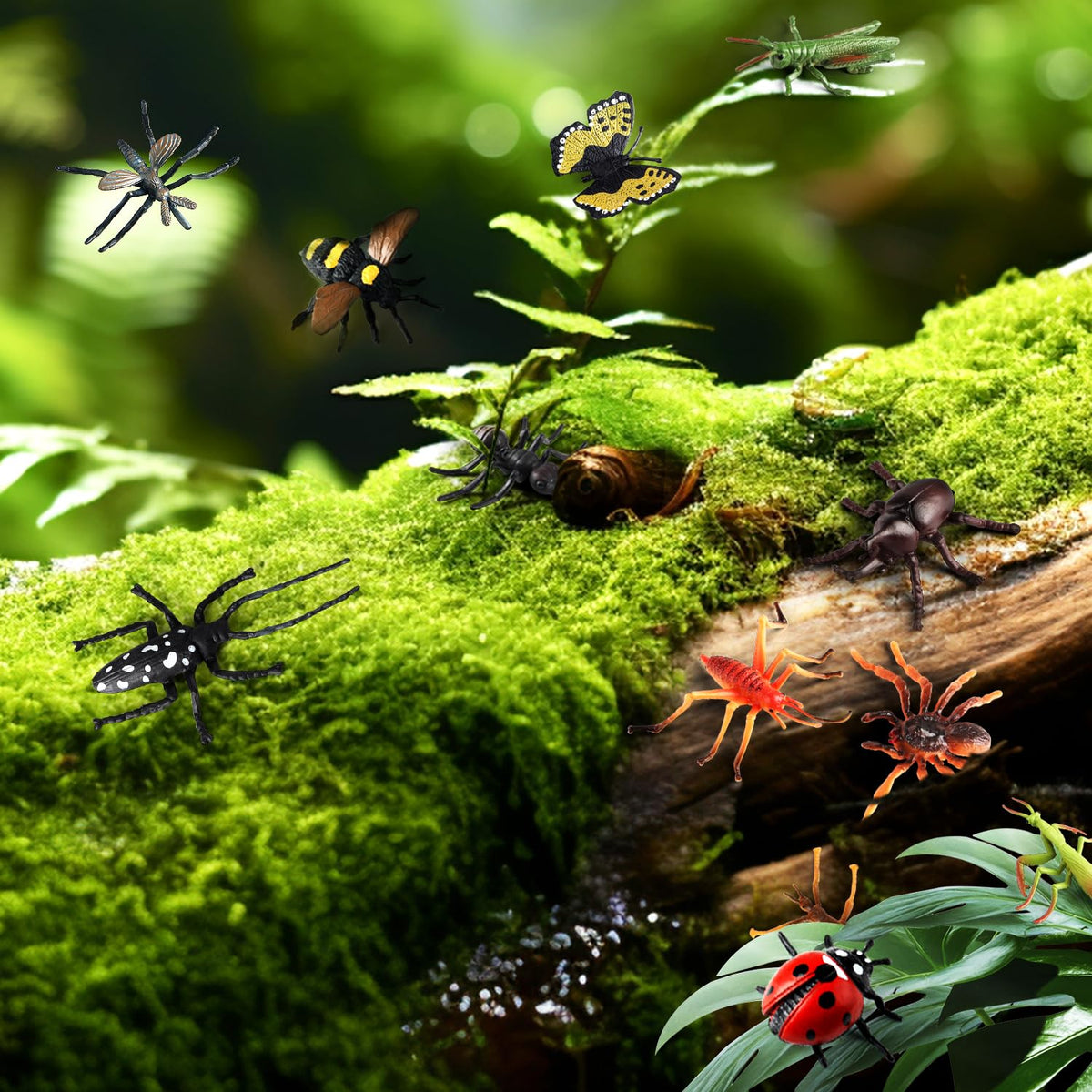 Kukifun Mantis figure adds drama to insect studies and decor.