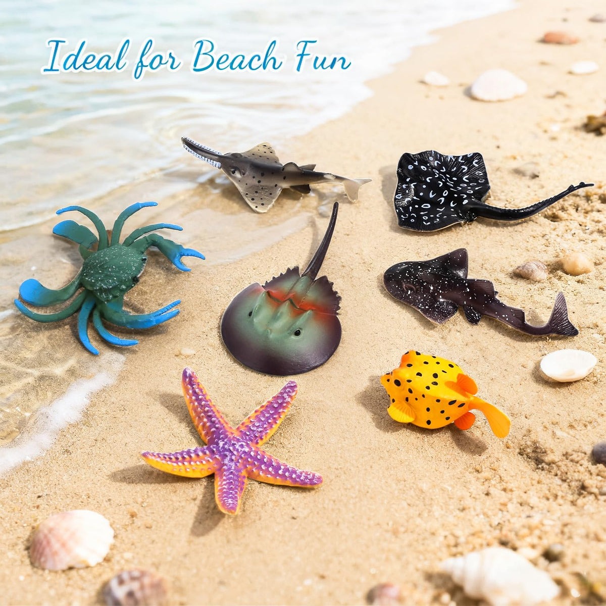 Kukifun crab figure for classroom decor and engaging role-play scenarios
