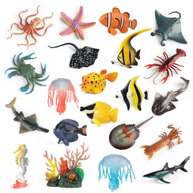 Kukifun sea animal shark figure for imaginative play and ocean-themed learning