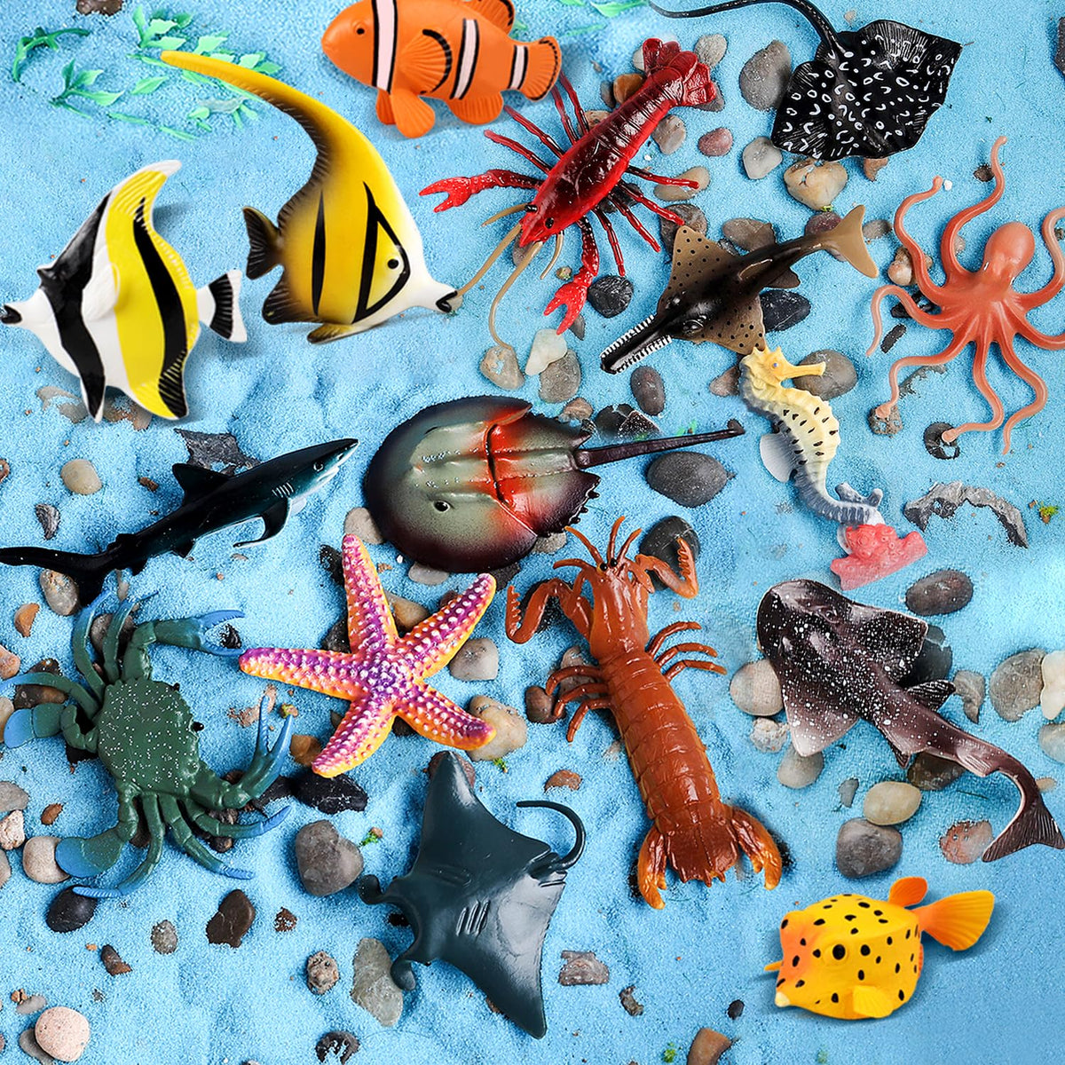 Kukifun starfish figure adds color to craft trays and bath time fun