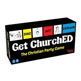 Kulture Games Get ChurchED card pack features 300 prompts for varied rounds.