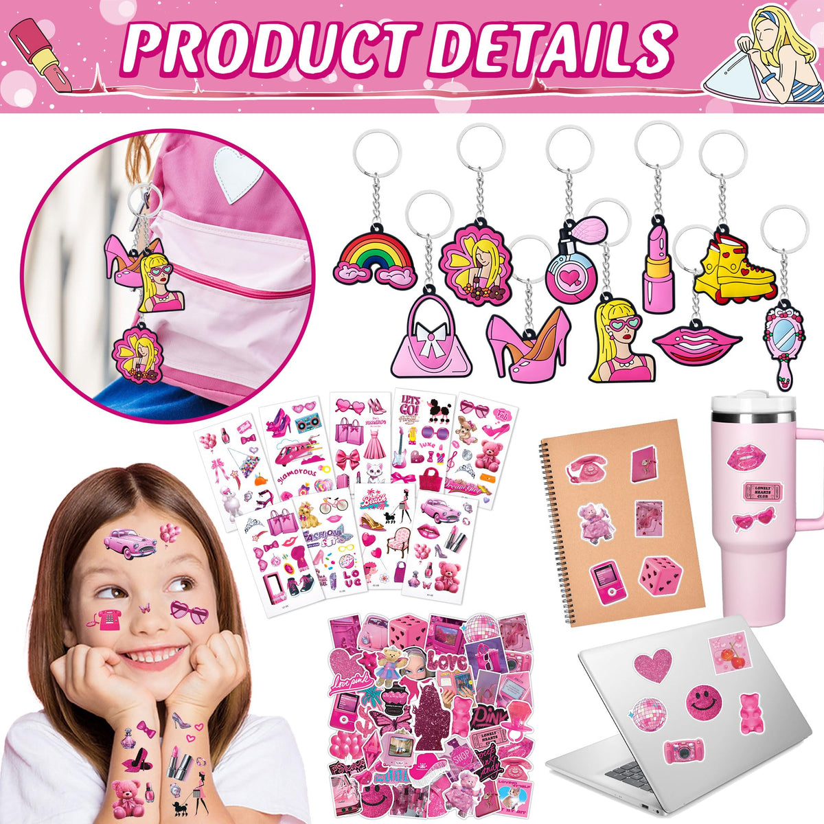 KULUJIA complete pink set perfect for goody bags and table favors