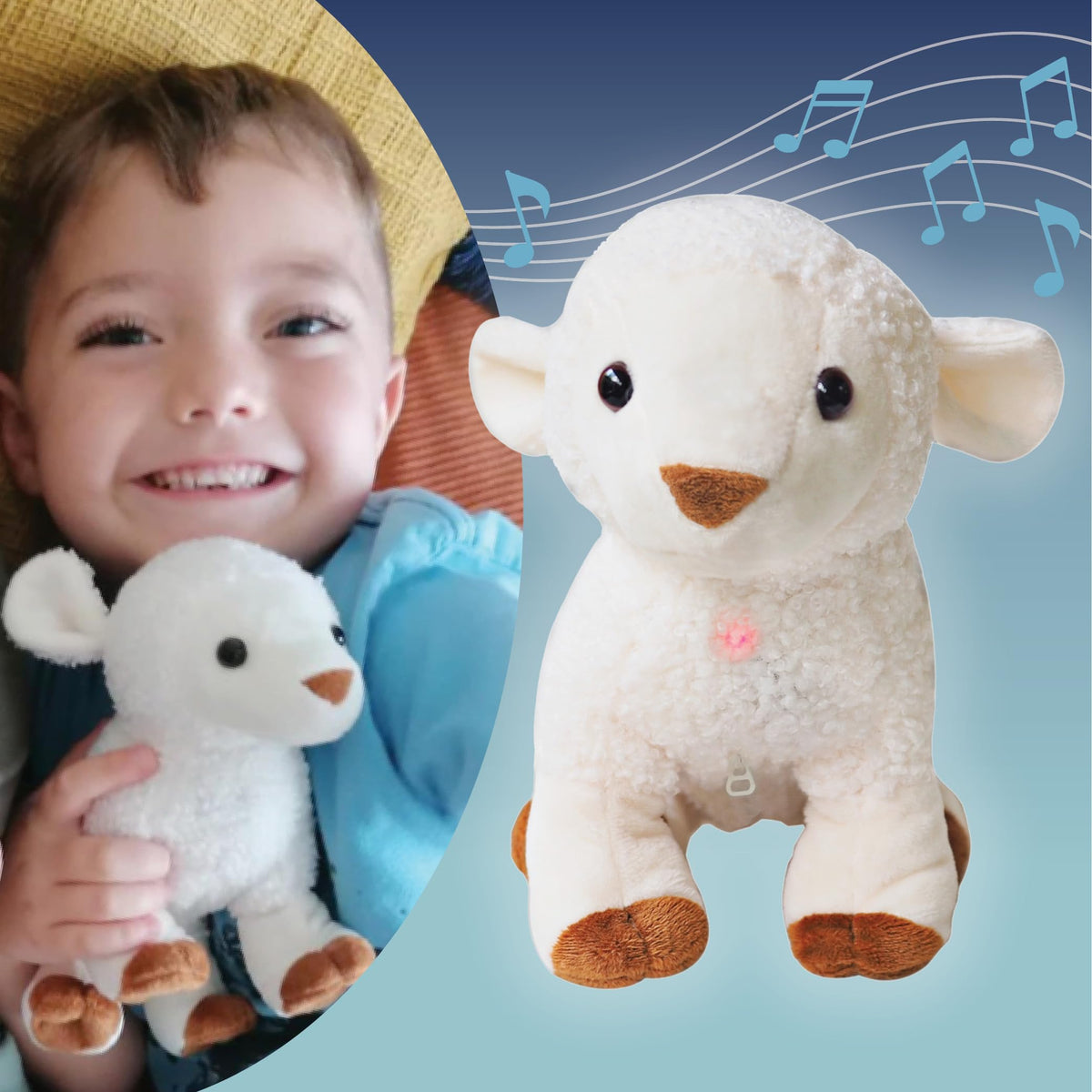 Kulumi My Little Lamb with audio Bible plays bedtime Bible verses.