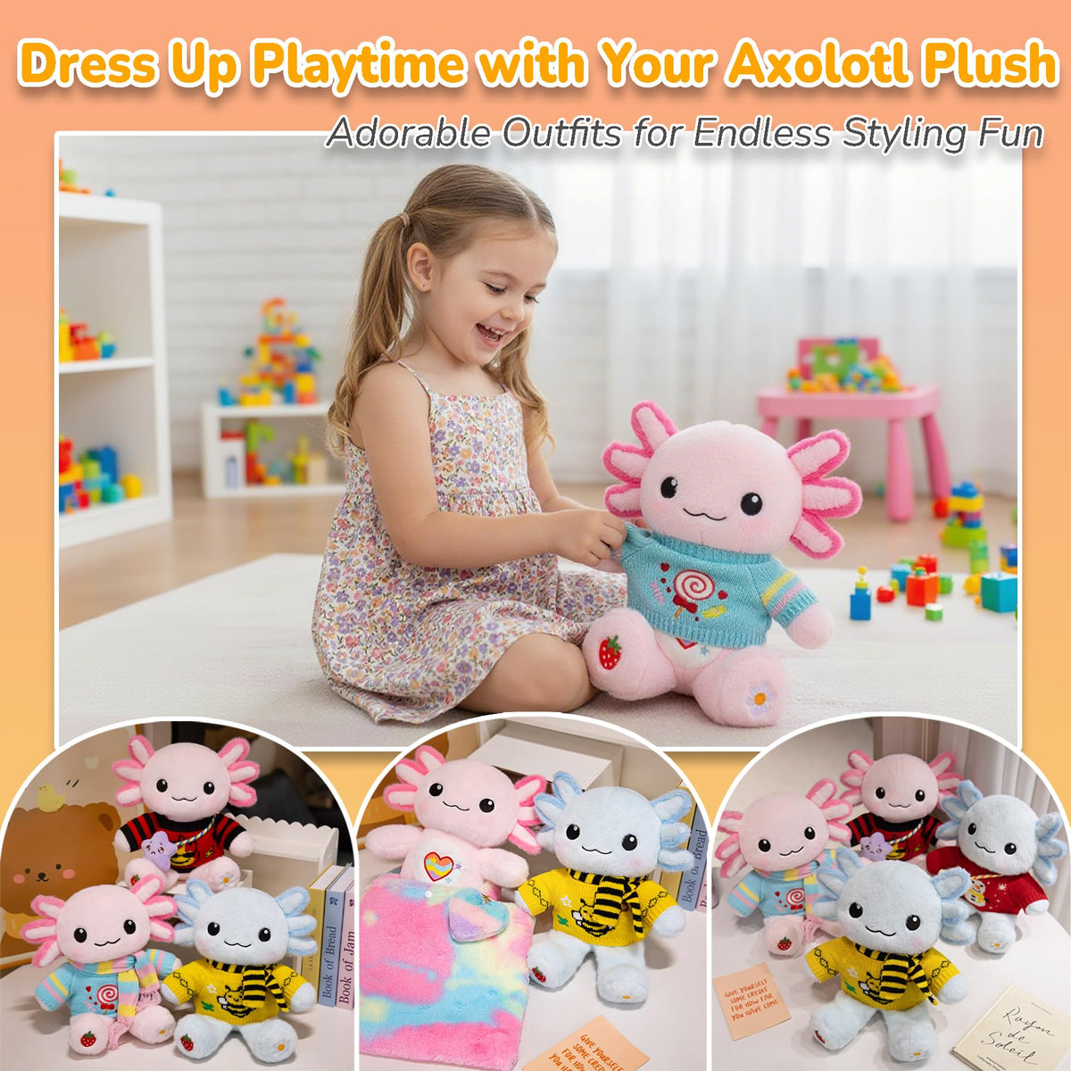 KUMANEKO axolotl purses complete the dress-up look